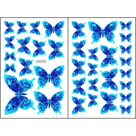 Stickers papillons lumineux pour salon, chambre, mur décoratif, vitres et fenêtres (1/5)