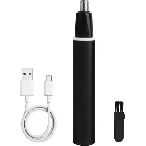Tondeuse Nez Homme, Tondeuse Nez Femme Et Homme, Épilateur Poils, Tondeuses Nasale USB Rechargeable, Silencieuse Pour Éliminer Les Poils Du Nez En Déplacement Épilateur Oreilles (1/5)