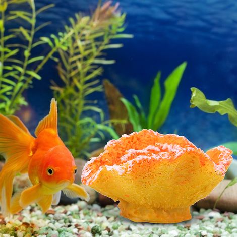 Lot de 2 plantes coralliennes artificielles pour aquarium, ornement décoratif pour aquarium sous-marin. (1/4)