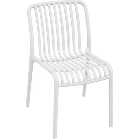 Sedia in polipropilene bianco, resistente ai raggi UV MALIGI HOME MG/BAOBAB Bianco