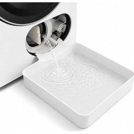 Bac de récupération d'eau pour lave-linge - 17,8 x 17,8 x 5 cm - Bac de vidange - Bac étanche imprimé en 3D (1/5)