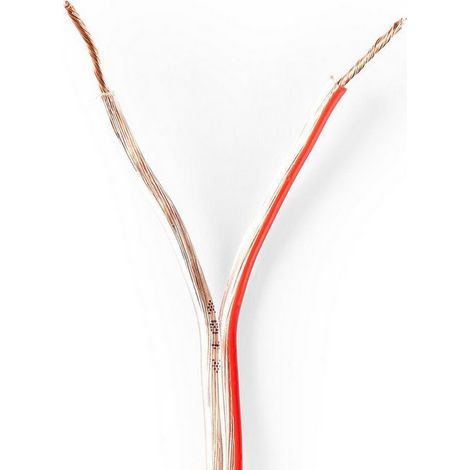Cable hogtalar 2x 075 mm acc 150 metros ronda pvc transparente embalsamar