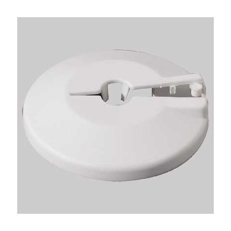 ROSETTA IN PLASTICA BIANCA  10     MADE IN ITALY