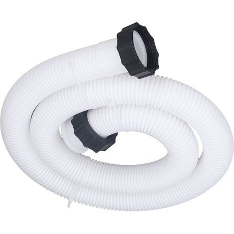 Ersatzschlauch für Poolpumpen, 1,5 Zoll Durchmesser, für Aufstellpools, weiß (1/5)