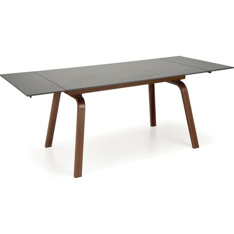 Table extensible 140-200 cm aspect marbre noir Pedro (1/5)