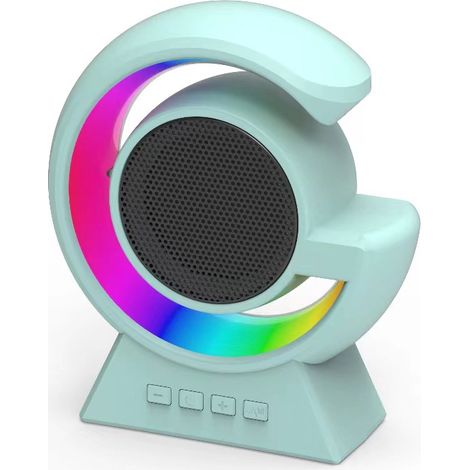 Enceinte 2.1 surround X63 G3 BT2301, 15W, batterie 1200mAh, 6h lecture, veilleuse réveil recharge sans fil, ABS, coloris blanc gamme G (1/5)