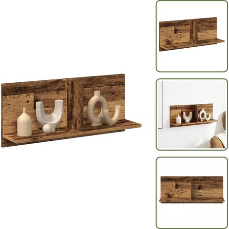Wandschrank 70x16,5x30 cm Altholz-Optik Holzwerkstoff - Wandschrank - Wandschränke - Hängeschrank - Hängeschränke (1/5)