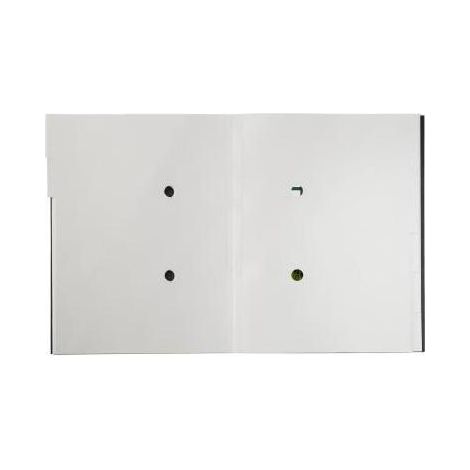 LEITZ Ordnungsmappe Leitz Recycle DIN A4 275g/m² Karton 100 % recycelt Farbe: schwarz Farbe desFächerblocks: grau 6 Fächer (1/4)