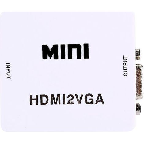 Convertisseur Mini HDMI vers VGA avec câble USB, adaptateur 1080p (1/4)