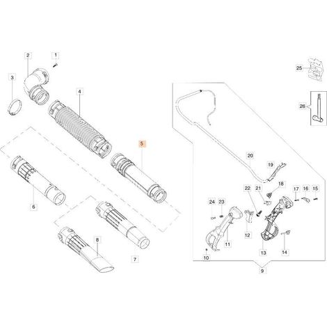 KOMPLETTER SCHLAUCH ORIGINAL EMAK 56570036R