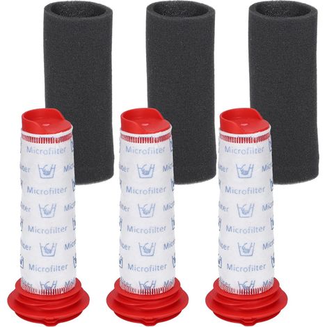 3x Filterset geeignet für Bosch Staubsauger Athlet 25.2v, Athlet Zoo'o BCH6ZOOO Pro Animal BCH6L2560, BCH6L2561 - Ersatz für Zentralfilter 00754176 + Filterschaum 00754175, waschbar (1/5)