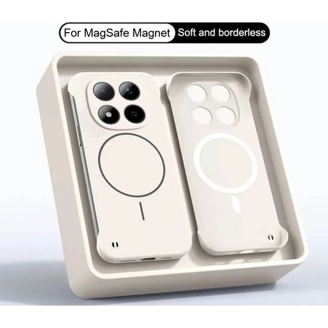(Beige, Redmi Note 15 Pro+) Coque de protection rigide en polycarbonate ultra-mince et sans bordure, compatible avec la recharge sans fil magnétique. (1/5)