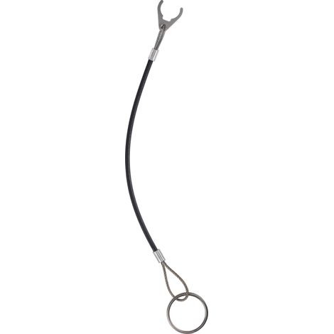 Corde de fixation en acier inoxydable avec clip et anneau de fixation