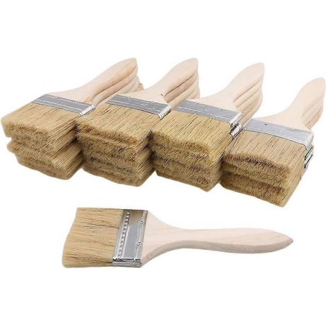Lot de 24 pinceaux de 70 mm pour peinture murale et sur bois, teintures et colles (1/5)