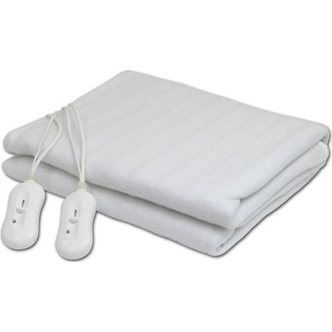 Alèses TSC - Couverture chauffante, Chauffe Lit, Surmatelas Chauffant 2 places, Télécommande, 3 réglages de température, 87339