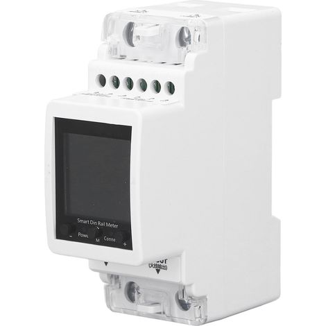 Compteur Énergie WiFi Monophasé, Monitorage Consommation Électrique, Module DIN Rail, Compteur Digital 85‑265V AC, Suivi Temps Réel (1/5)