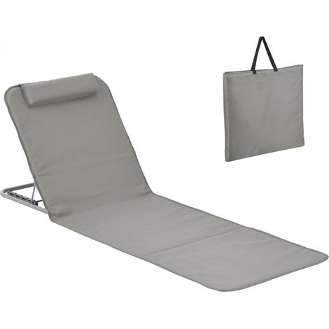 Matelas, transat, Tapis de Plage avec Dossier inclinable et Sac de Transport - Plusieurs Coloris Disponibles (1/5)