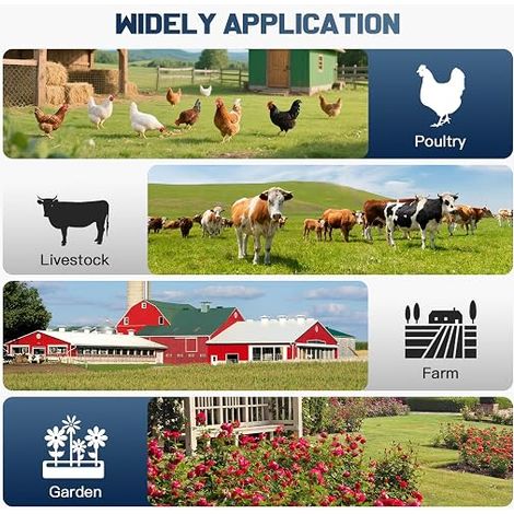Clôture Électrique Solaire Réglable avec Batterie Lithium 18Ah électrique Contrôleur pour chevaux pour élevage d'animaux de berger ferme pâturage jardin (1/4)