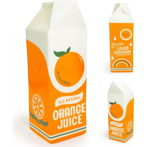 Vase à jus d'orange Vintage, décoratif en céramique inspiré du Carton décoration rétro pour la Maison, Cuisine ou Le Bureau. (1/5)