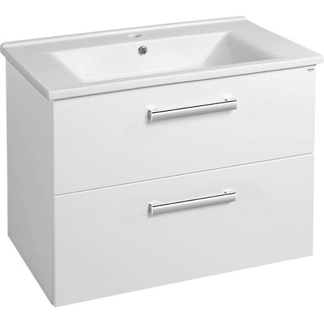 Aqualine Vega - Mueble de lavabo 72x58x44 cm, blanco VG073