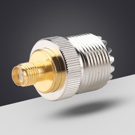 2PCS Adaptateur RF Coaxial UHF Femelle vers SMA Mâle Convertisseur Connecteur