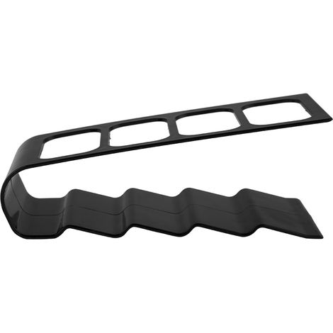 Support de bureau en plastique pour téléphone, magnétoscope, lecteur DVD et télévision, avec porte-télécommande et organiseur (noir) (1/5)