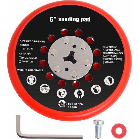 Sanding plate 150 mm 72 holes compatible with RSM6045 GEX 34-150 (1/5)