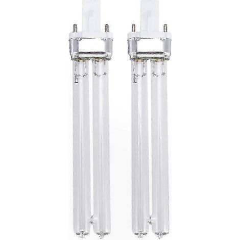 Lot de 2 ampoules UV 11W pour aquarium, base G23, lampe de stérilisation et désinfection efficace (1/2)
