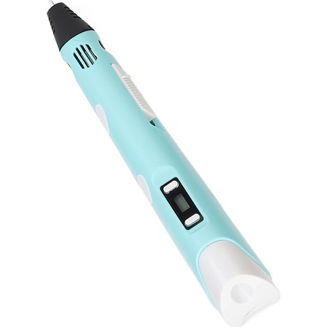 Interaktiver 3D-Druckstift, blau, geruchlos, leicht und einfach zu bedienen, mit LCD-Bildschirm zum 3D-Zeichnen, ideal für Kinder. (1/5)