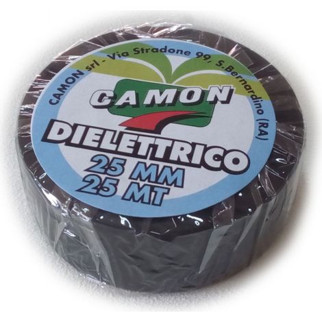 Nastro isolante nero 2,5cm 25mm x 25mt