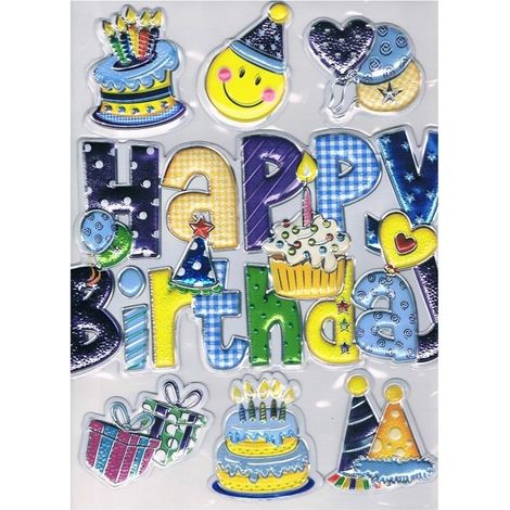 Pegatinas de cúpula para el cumpleañero
