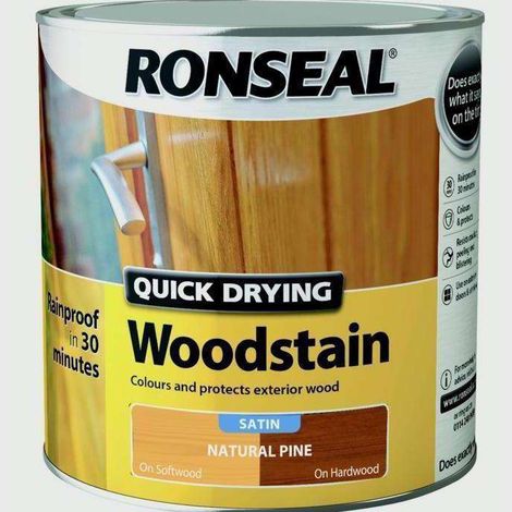 Ronseal 30947 Quick Drying Woodstain Satin Teak 2.5 litre RSLQDWST25L