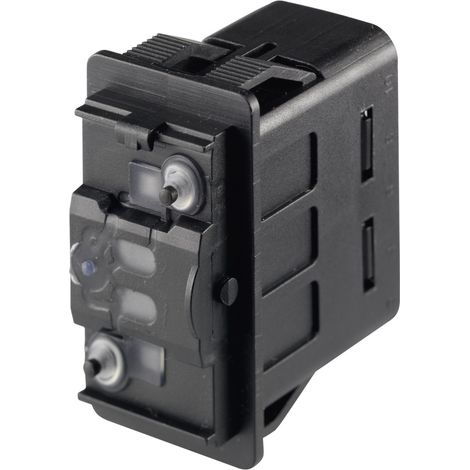 Marquardt 3250.0418 Kfz-Wippschalter 3250.0418 12 V/DC, 24 V/DC 10 A 2 x (Ein)/Aus/(Ein) tastend IP6