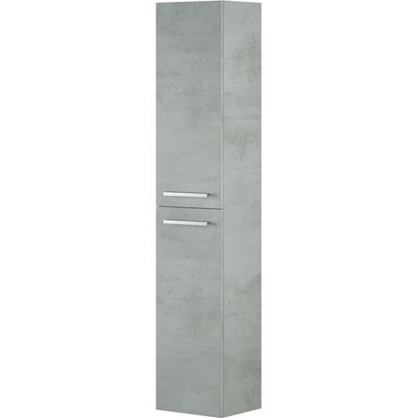 Colonna bagno sospesa 30x150 cm cemento con due ante - Volo (1/10)