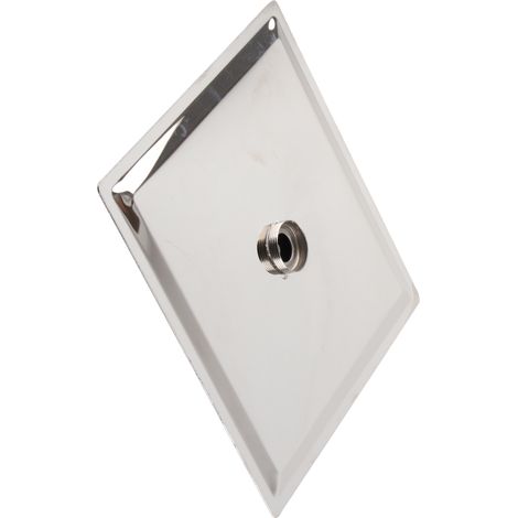 Pommeau de douche carré de 8 pouces en acier inoxydable 201 avec jet à pression renforcée (1/5)