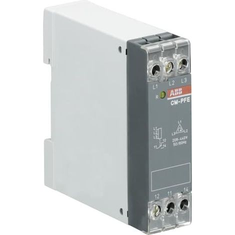 CM-PFE 2 Phase sequence monitoring relay 1c/o, L1-L2-L3 200-500VAC 1SVR550826R9100 ABB HD450181