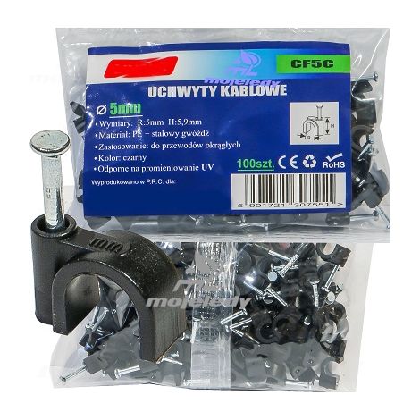 Soporte para discos Flop 05, 100 unidades/paquete, 5x5,9, negro CF5C (1/3)