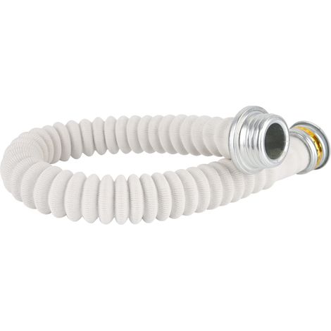 Tuyau de raccordement en caoutchouc de 0,5 m pour masque à gaz respiratoire, reliant le masque à gaz à la cartouche filtrante.