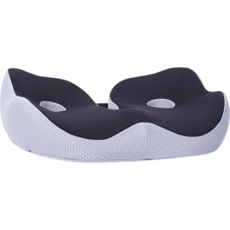 Coussin d'assise ergonomique pour chaise, coussin anti-hanches, coussin anti-fuites, coussin de siège respirant, coussin épais en coton à mémoire de forme pour chaise de bureau/simple.