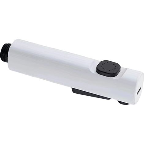 Doppelfunktionale Bidet-Sprühpistole, Toiletten-Sprühpistole, Hochdruck-Wasserhahndüse, Körperwasch-Wasserpistole, weiß. (1/4)