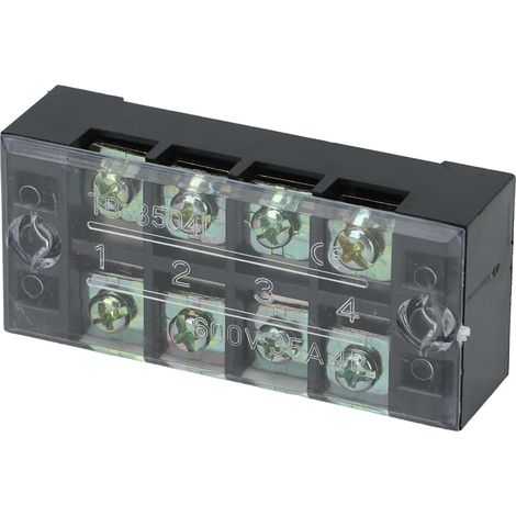 Bloc de connexion 4 pôles, 600V 35A, pour contacteurs puissance en cuivre, lot de 4 unités (1/5)