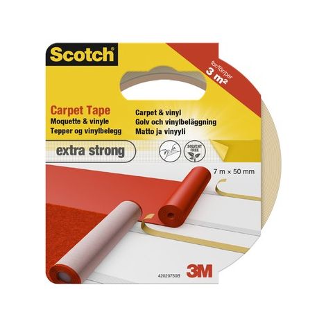 Scotch® Teppichklebeband 50 mm x 7 m – starke Haftung, einfache Installation