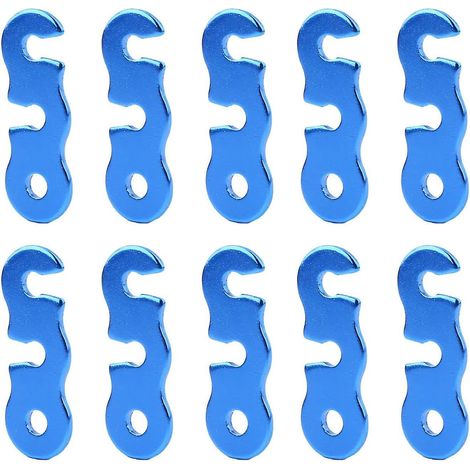 tendeur De Corde Cam(bleu), Aluminium Tente Guyline Coureur Tendeur Tente Auvent Corde Accessoires Trois Yeux Boucle De Corde Ouverte (1/5)