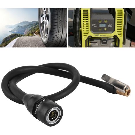 Maintenance et réparation automobile : pompe à air pour véhicule, rallonge de tuyau d'air, raccord rapide femelle, compresseur d'air, tuyau d'air pour pneu, pince de charge rapide universelle (1/5)