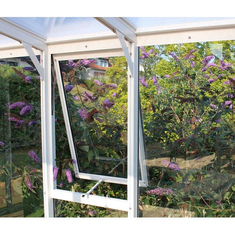 Vitavia Seitenfenster "H" für Vitavia Gewächshäuser, weiß, 3mm ESG (1/3)