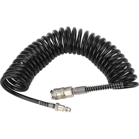 Tuyau d'air à ressort résistant à la pression, durable, flexible et léger, enroulé en spirale pour voiture et moto, 5 (1/4)