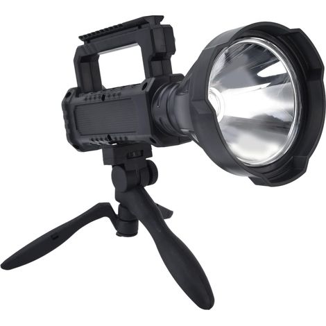 Projecteur LED P50 avec stents, lampe de poche LED rechargeable 5000LM, projecteurs portables pour la randonnée en camping (1/5)