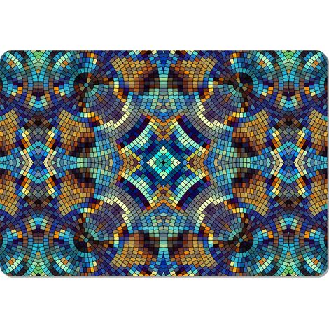 Salvamanteles rectangular de 29×42 cm, estampado Barcelona - fieltro ecológico, lavable a 40 °C, Bertoni (1/4)