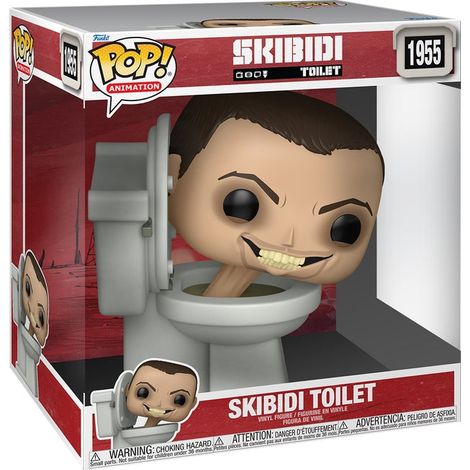 Skibidi-Toilette Funko Pop Jumbo-Vinylfigur zum Sammeln