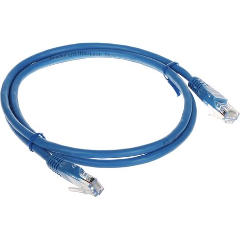 Câble de brassage RJ45/1.0 bleu 1,0 m Conotech (1/2)
